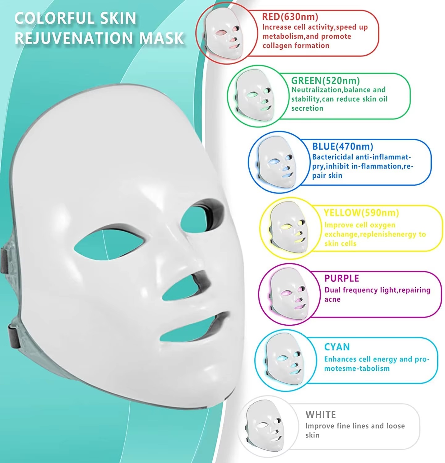 7 in 1 Hydra LED Facial Machine - Image 3